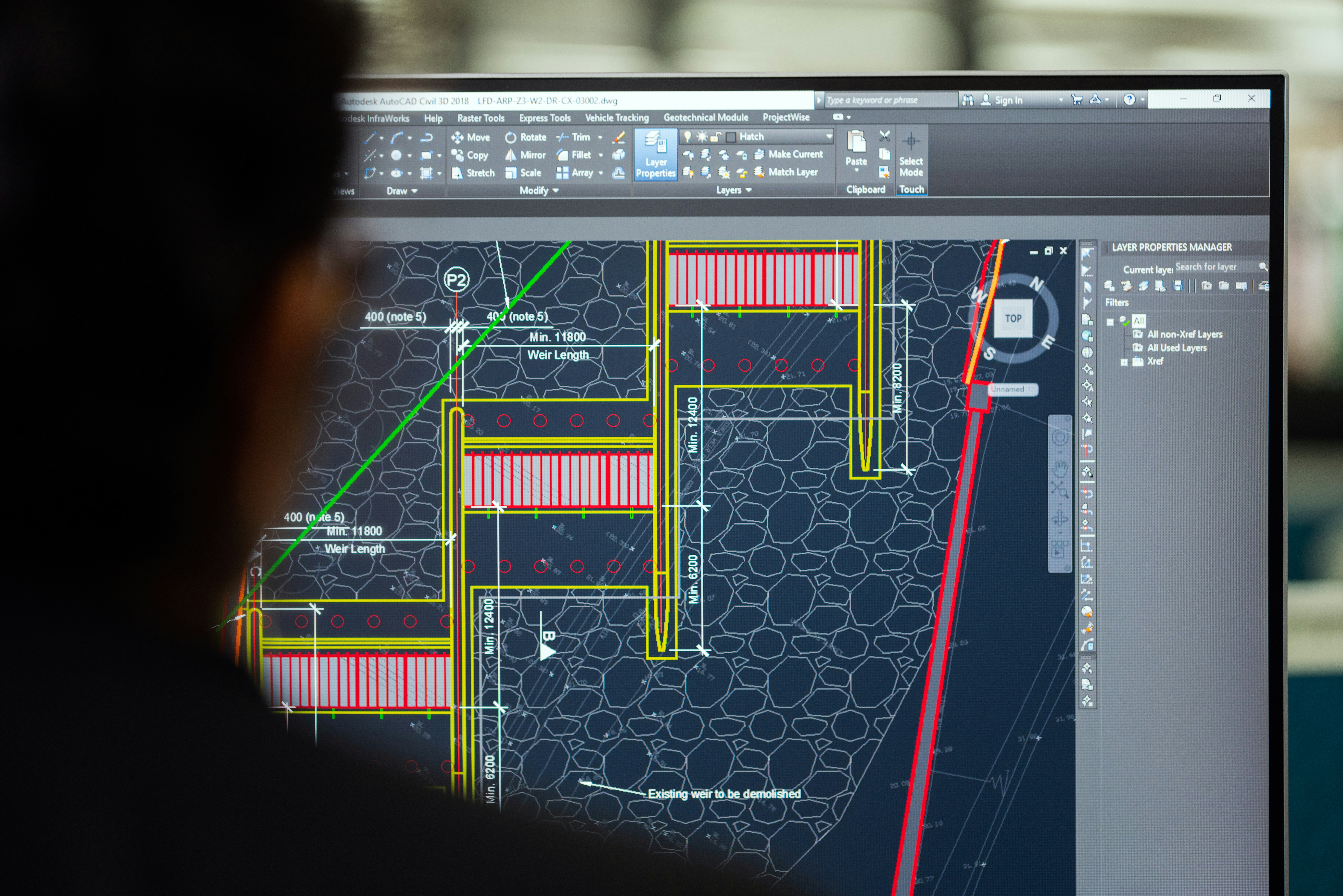 Engineer Completing a Design